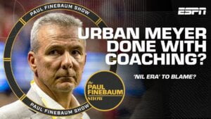 Video Thumbnail: Urban Meyer 'flattered' By Public Calls To Return To Coaching Tim May | Paul Finebaum Show