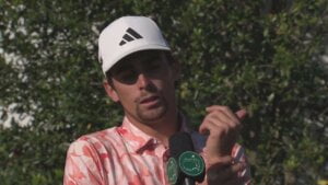 Video Thumbnail: Joaquín Niemann Sunday Final Round Flash Interview 2023 The Masters Tournament